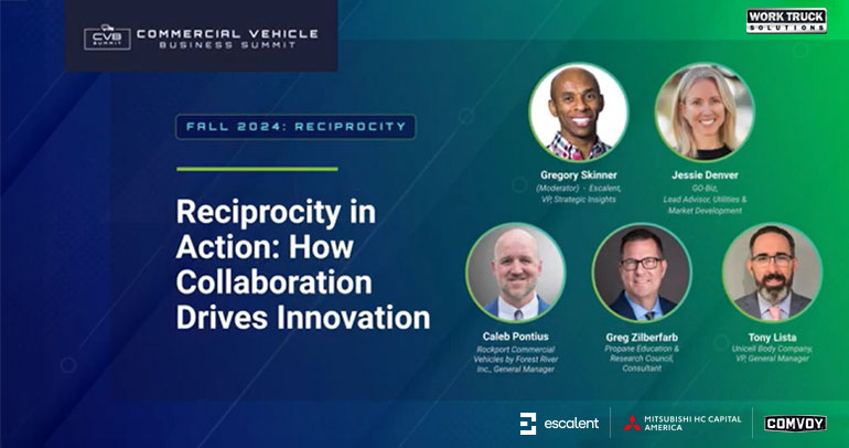 Escalent' Gregory Skinner moderates a panel on Reciprocity in Action: How Collaboration Drives Innovation