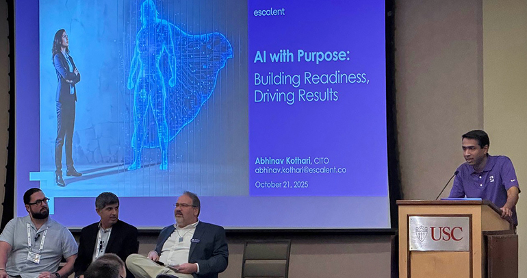 Abhinav Kothari Presenting AI Insights